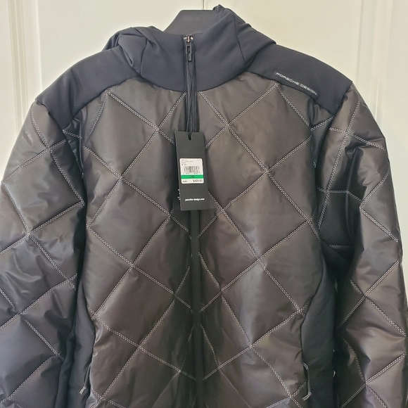 NWT Puma x Porsche Design Mens padded jacket jet black sz L $420 - Picture 2 of 9